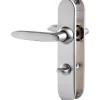 Poignée de porte intérieure - Jazz - Vachette - Gris - Condamnation - 195 mm