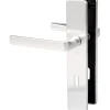 Poignée de porte intérieure - Kaza - Vachette - Gris argent - Clé L - 195 mm