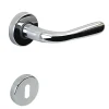 Poignée de porte intérieure sur rosaceZamac chrome brillant Avec ressort de rappel Hardwarexchange