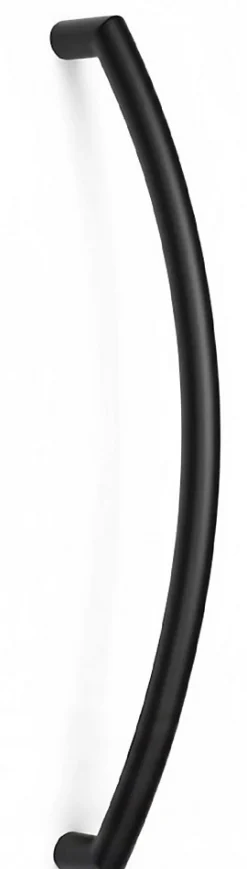 Poignée de tirage Diamètre 32 mm - Entraxe350 mm - INOX 304 Laqué RAL 9005 Noir Mat