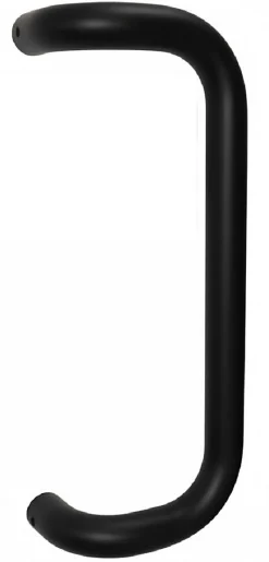 Poignée de tirage Diamètre 32 mm - Entraxe350 mm - INOX 304 Laqué RAL 9005 Noir Mat