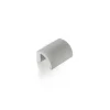 Poignée en aluminium avec finition anodisée mat, dimensions: 46x27x30mm et inserts: 32mm-