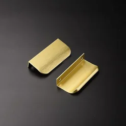 Poignée invisible dorée, 10 pièces Poignée dorée Poignée de meuble dorée Poignée de meuble invisible Entraxe 64 mm