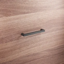 Poignée pour meubles en Acier inox Entraxe 160 Vernis noir mat