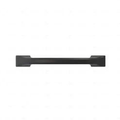 Poignée pour meubles en zamac Entraxe 96 Vernis noir mat, Lot de 6