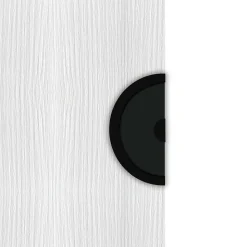 Poignée pour porte coulissante DESIGN demi-lune noir mat - KATCHMEE
