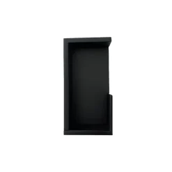 Poignée pour porte coulissante DESIGN rectangulaire finition noir mat