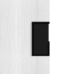 Poignée pour porte coulissante DESIGN rectangulaire finition noir mat