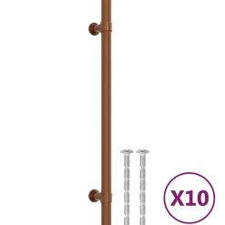 Poignées d armoire 10 pcs bronze 192 mm acier inoxydable