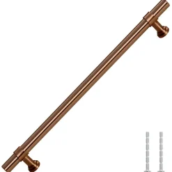 Poignées d armoire 5 pcs bronze 192 mm acier inoxydable