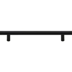 Poignées d armoire 10 pcs noir 160 mm acier inoxydable