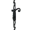 Poignées de porte fer forgé COQ noir 330X36 mm à condamnation
