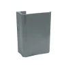 Poignées de tirage en aluminium pour portes H 150mm anodisé Argent satiné- lot de 6 boutons