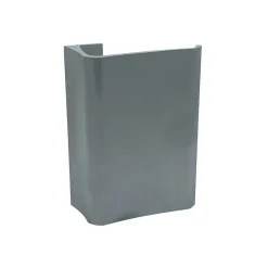 Poignées de tirage en aluminium pour portes H 150mm anodisé Argent satiné- lot de 6 boutons