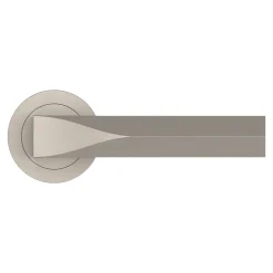Poignées sur rosace à visser hexagonale en aluminium effet chromé GoodHome Soaz