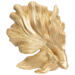 Poisson déco Jil en résine H12cm doré - Multicolore- Atmosphera