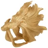 Poisson résine Jil H.22,5cm doré - Atmosphera
