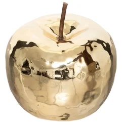 Pomme déco - céramique - doré - D12 cm - Atmosphera