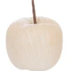 Pomme déco - céramique et effet bois - D9 - 5 cm - Atmosphera