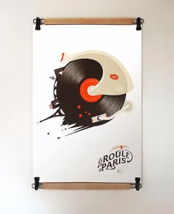Porte Affiche Poster Pant - pince suspension de poster 50 cm