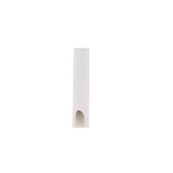 Porte embrasse moderne bois de hêtre blanc Ø11 cm L.50cm blanc Mobois - 2 pièces
