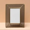 Porte photo verre fumé 19x24cm