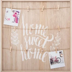Porte photos corde effet bois Ethnique - Home