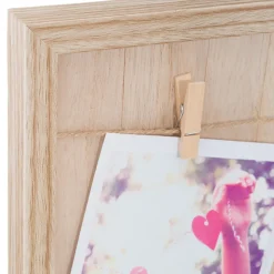 Porte photos corde effet bois Ethnique - Home