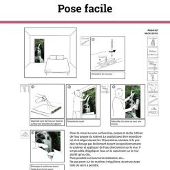 Poster de porte CHEMIN DES BOULEAUX dans la forêt 85 x 205 cm - Sticker préencollé