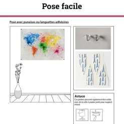 Poster intissé AVIFAUNE jungle verte 140 x 95 cm - Affiche murale de qualité supérieure
