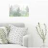 Poster intissé FORET BOTANIQUE feuillage vert 60 x 40 cm - Décoration intérieure HD