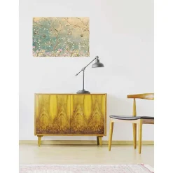 Poster intissé JARDIN ABSTRAIT illustration 60 x 40 cm - Décoration intérieure HD