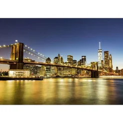 Poster intissé LE PONT DE BROOKLYN 60 x 40 cm - Décoration intérieure HD