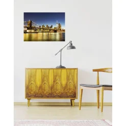 Poster intissé LE PONT DE BROOKLYN 60 x 40 cm - Décoration intérieure HD