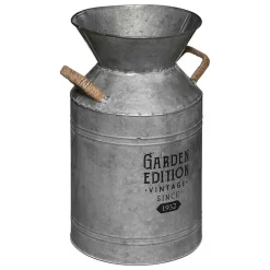 Pot à lait - métal - gris - H37 cm - Atmosphera