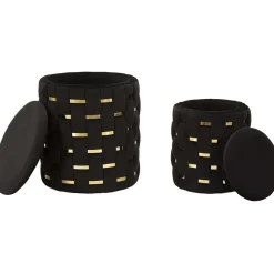 Pouf avec rangement intégré Shanty (Lot de 2)