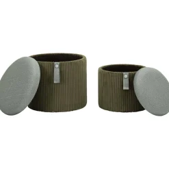Pouf avec rangement intégré Bolzano (Set de 2)