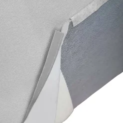 Pouf Avolasca, Pouf de salon, Fauteuil relaxant en tissu rembourré, 100% Made in Italy, 80x70h43 cm, Gris