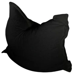 Pouf bouclette déhoussable BANANAIR 180 x 140 cm noir