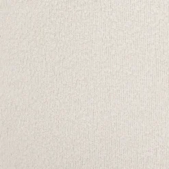 Pouf coffre bouclette Kaydi blanc D35cm - Atmosphera