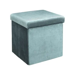 Pouf coffre de rangement velours côtelé Giullia