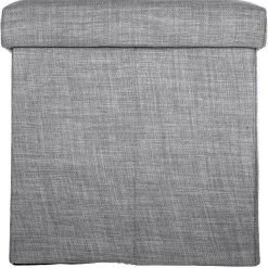 Pouf coffre pliable Tomaz - L. 38 x H. 38 cm