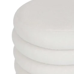 Pouf de rangement en bouclette GUILIA