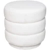 Pouf en bouclette KEMI - Blanc
