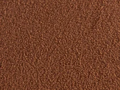 Pouf en tissu bouclette terracotta ECAMBI