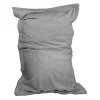 Pouf, fauteuil d'intérieur déhoussable - 90 x 140 cm - Sherpa - Gris clair - Vivezen