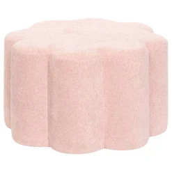 Pouf Fleur Rose L50xl30xH50 cm - Atmosphera