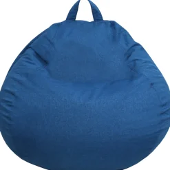 Pouf poire déhoussable BANANAIR 120 x 100 cm bleu