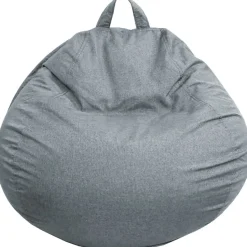 Pouf poire déhoussable BANANAIR 120 x 100 cm gris foncé