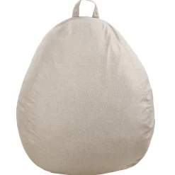 Pouf poire déhoussable en polyester BANANAIR 80 x 70 cm beige